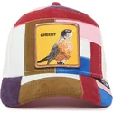 kepure-islenkta-ivairiaspalvis-snapback-cheery-right-side-of-the-bed-the-farm-patchwork-the-farm-goorin-bros