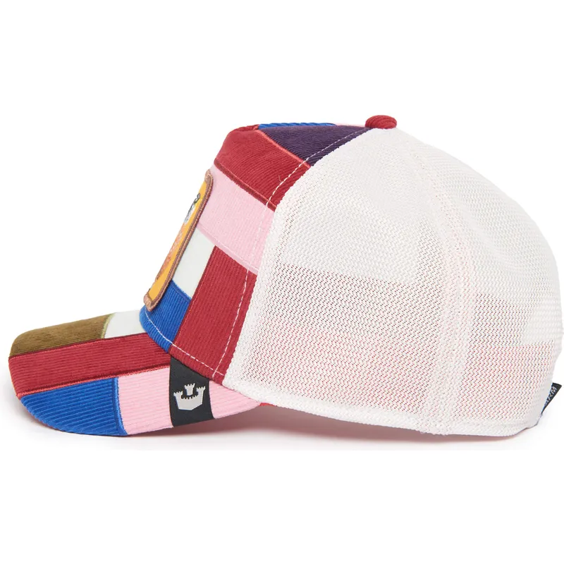 kepure-islenkta-ivairiaspalvis-snapback-cheery-right-side-of-the-bed-the-farm-patchwork-the-farm-goorin-bros kepure-islenkta-ivairiaspalvis-snapback-cheery-right-side-of-the-bed-the-farm-patchwork-the-farm-goorin-bros