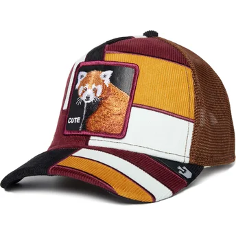 czapka-trucker-wielokolorowa-czerwony-panda-cute-dorbz-the-farm-patchwork-od-goorin-bros