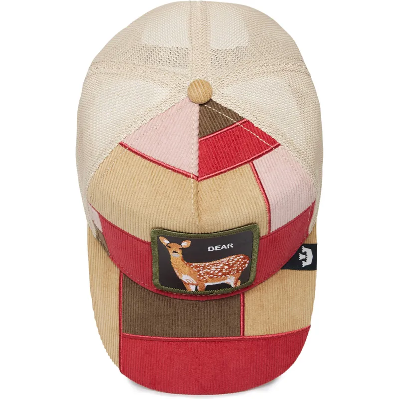 czapka-trucker-multicolor-jelen-dear-letter-opener-the-farm-patchwork-od-goorin-bros