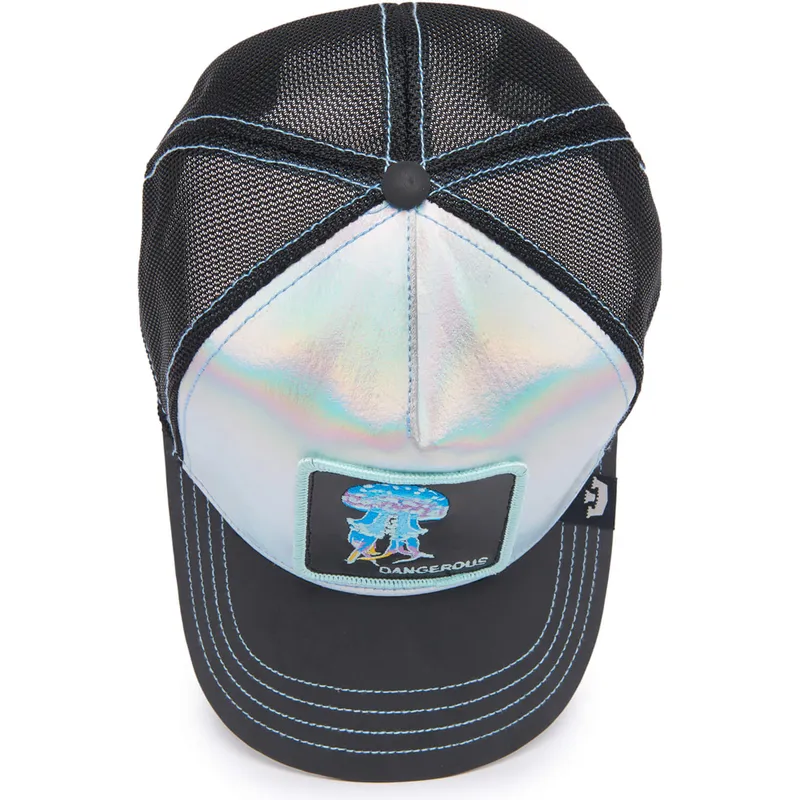 czapka-trucker-szara-i-czarna-meduza-dangerous-go-away-the-farm-deep-sea-goorin-bros