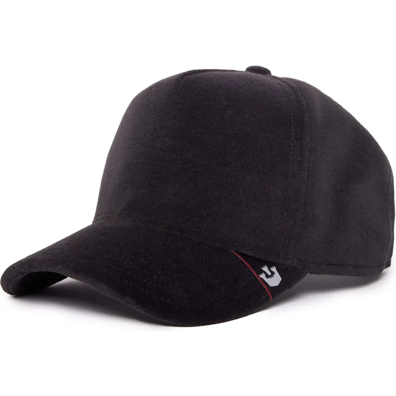 kepure-islenkta-juoda-snapback-velour-blank-the-farm-goorin-bros