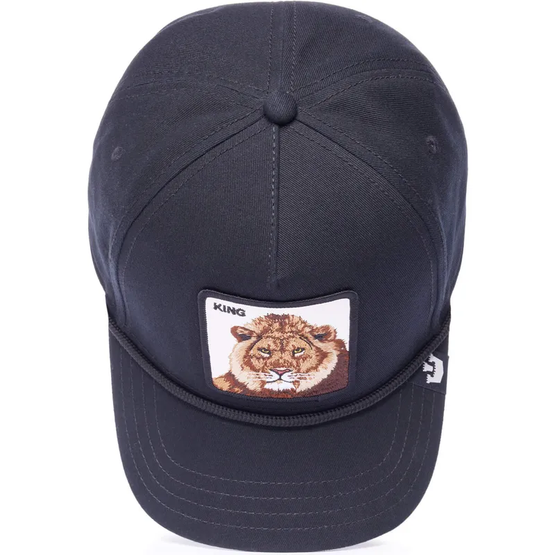 kepure-islenkta-juoda-snapback-king-100-the-farm-all-over-canvas-the-farm-goorin-bros