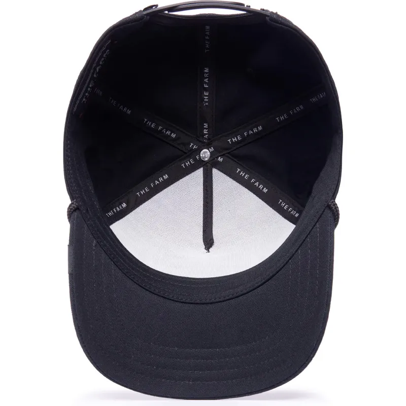kepure-islenkta-juoda-snapback-king-100-the-farm-all-over-canvas-the-farm-goorin-bros