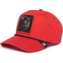 kepure-islenkta-raudona-snapback-panther-100-the-farm-all-over-canvas-the-farm-goorin-bros