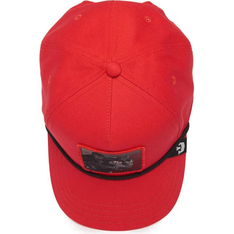 kepure-islenkta-raudona-snapback-panther-100-the-farm-all-over-canvas-the-farm-goorin-bros