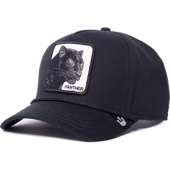 kepure-islenkta-juoda-snapback-panther-100-the-farm-all-over-canvas-the-farm-goorin-bros