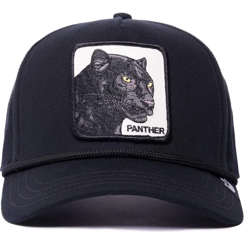 kepure-islenkta-juoda-snapback-panther-100-the-farm-all-over-canvas-the-farm-goorin-bros