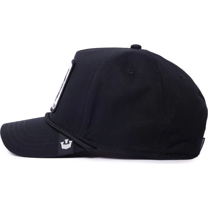 kepure-islenkta-juoda-snapback-panther-100-the-farm-all-over-canvas-the-farm-goorin-bros