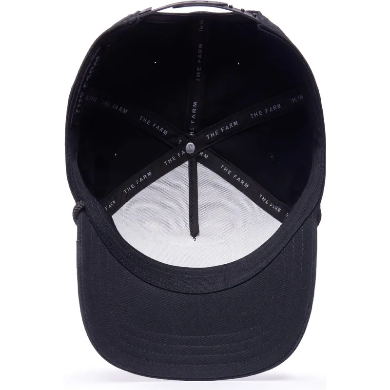 kepure-islenkta-juoda-snapback-panther-100-the-farm-all-over-canvas-the-farm-goorin-bros