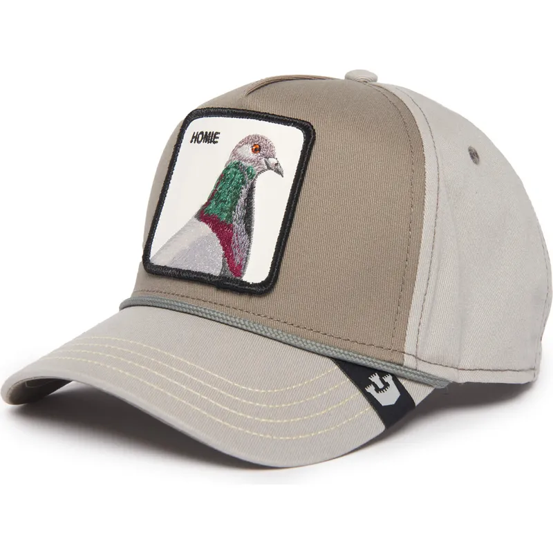 kepure-islenkta-pilka-snapback-paloma-homie-pigeon-100-the-farm-all-over-canvas-the-farm-de-goorin-bros