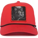 kepure-islenkta-raudona-snapback-panther-100-the-farm-all-over-canvas-the-farm-goorin-bros