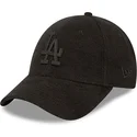 czarna-regulowana-czapka-z-zakrzywionym-daszkiem-z-czarnym-logo-9forty-towelling-los-angeles-dodgers-mlb-od-new-era