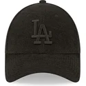 czarna-zakrzywiona-czapka-z-regulacja-i-czarnym-logo-9forty-towelling-los-angeles-dodgers-mlb-od-new-era