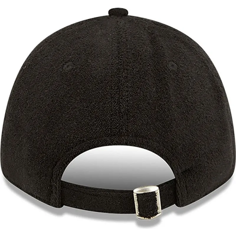 czarna-zakrzywiona-czapka-z-regulacja-i-czarnym-logo-9forty-towelling-los-angeles-dodgers-mlb-od-new-era