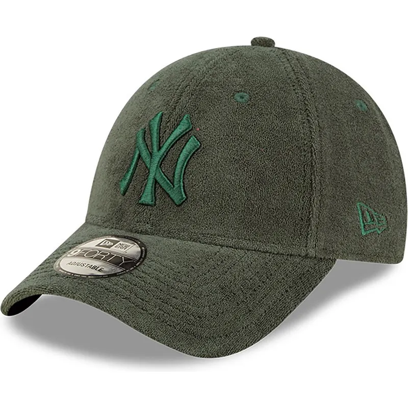 zielona-regulowana-czapka-z-daszkiem-z-zielonym-logo-9forty-towelling-new-york-yankees-mlb-od-new-era