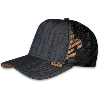Czarna czapka trucker HFT Linen 2014 od Djinns