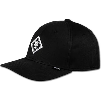 Kepurė išlenkta juoda reguliuojama juostelė Brushed Twill TrueFit 2.0 Djinns
