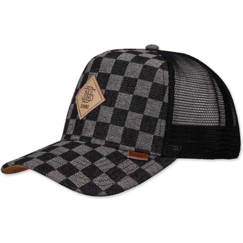 kepure-islenkta-juoda-snapback-hft-denim-check-djinns kepure-islenkta-juoda-snapback-hft-denim-check-djinns