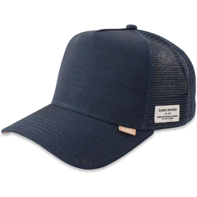 kepure-islenkta-tamsiai-melyna-snapback-hft-glencheck-djinns
