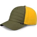 djinns-curved-brim-hft-puffy-nylon-green-and-yellow-snapback-cap