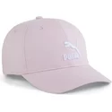 puma-curved-brim-classics-archive-logo-pink-adjustable-cap