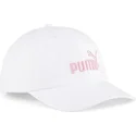 kepure-islenkta-balta-reguliuojamas-rosa-essentials-no1-puma