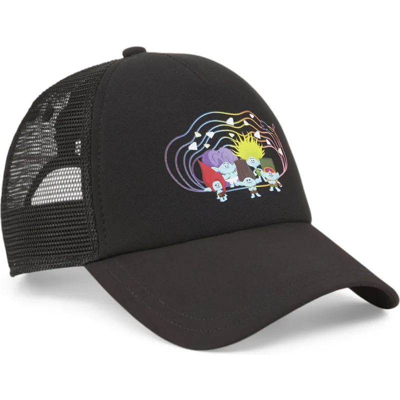 kepure-islenkta-juoda-snapback-vaikams-trolls-puma