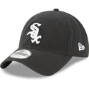 czarna-zakrzywiona-czapka-regulowana-9twenty-core-classic-chicago-white-sox-mlb-od-new-era