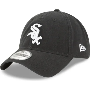 Kepurė išlenkta juoda reguliuojama juostelė 9TWENTY Core Classic Chicago White Sox MLB New Era
