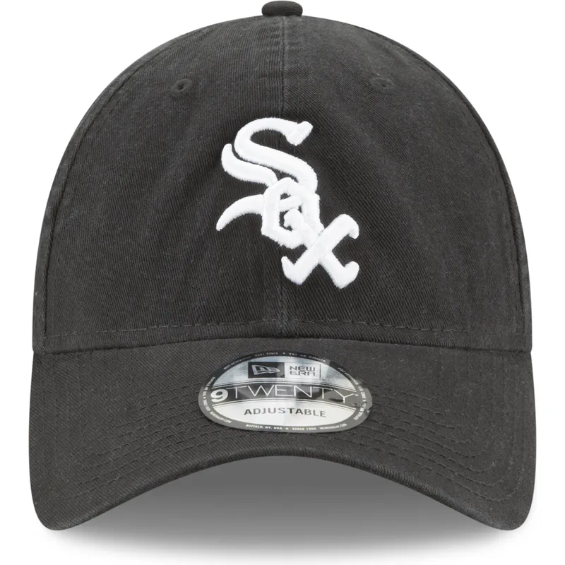 kepure-islenkta-juoda-reguliuojamas-9twenty-core-classic-chicago-white-sox-mlb-new-era