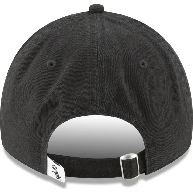 kepure-islenkta-juoda-reguliuojamas-9twenty-core-classic-chicago-white-sox-mlb-new-era