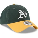 zielono-zolta-zakrzywiona-czapka-regulowana-9twenty-core-classic-oakland-athletics-mlb-od-new-era