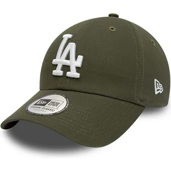 Cap išlenkta green adjustable strap 9TWENTY League Essential Los Angeles Dodgers MLB New Era