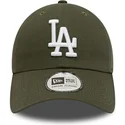 zielona-zakrzywiona-regulowana-czapka-9twenty-league-essential-los-angeles-dodgers-mlb-od-new-era