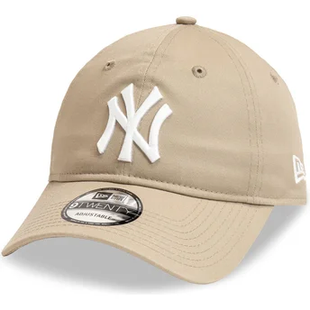 Jasnobrązowa regulowana czapka z zakrzywionym daszkiem 9TWENTY League Essential New York Yankees MLB New Era