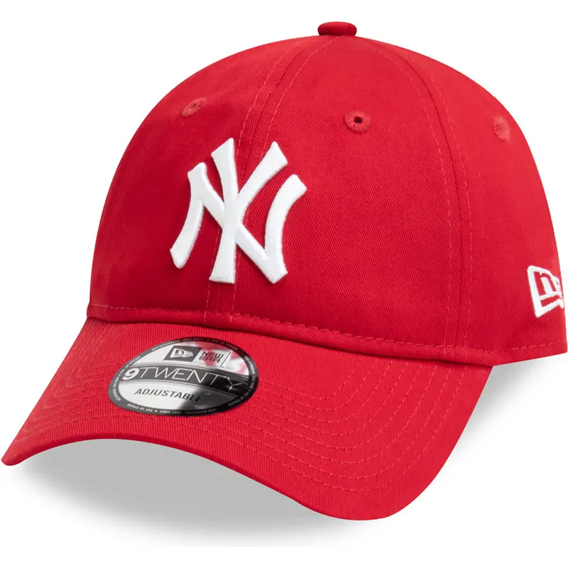 kepure-islenkta-raudona-reguliuojamas-9twenty-league-essential-new-york-yankees-mlb-new-era
