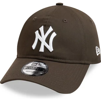 Regulowana brązowa czapka z daszkiem 9TWENTY League Essential New York Yankees MLB od New Era