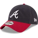 kepure-islenkta-tamsiai-melyna-reguliuojama-juostele-9twenty-core-classic-atlanta-braves-mlb-new-era
