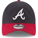 kepure-islenkta-tamsiai-melyna-reguliuojama-juostele-9twenty-core-classic-atlanta-braves-mlb-new-era