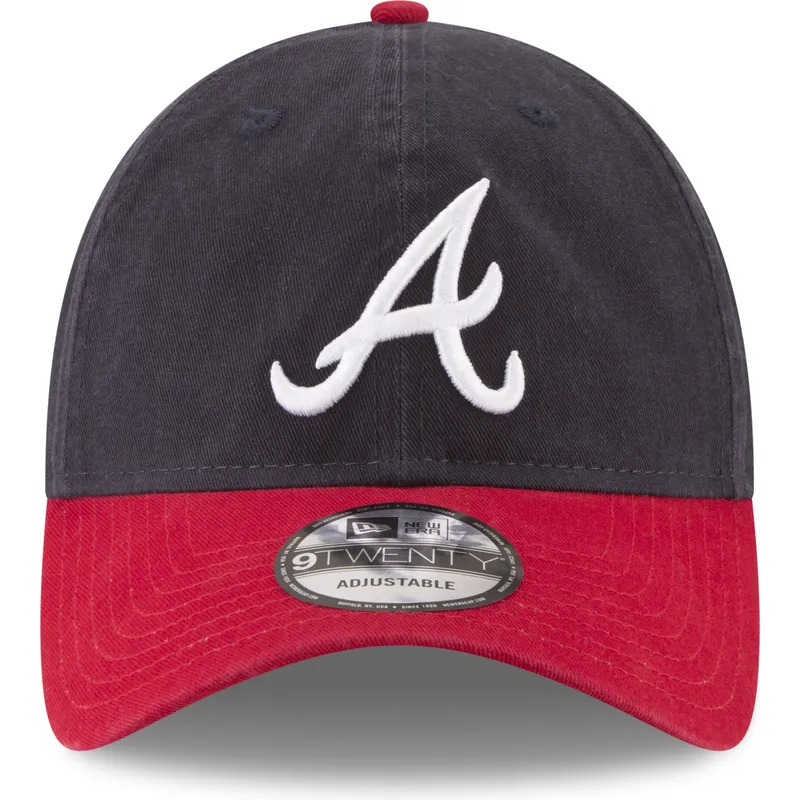 kepure-islenkta-tamsiai-melyna-reguliuojama-juostele-9twenty-core-classic-atlanta-braves-mlb-new-era