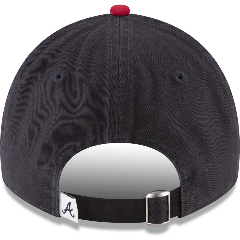 kepure-islenkta-tamsiai-melyna-reguliuojama-juostele-9twenty-core-classic-atlanta-braves-mlb-new-era