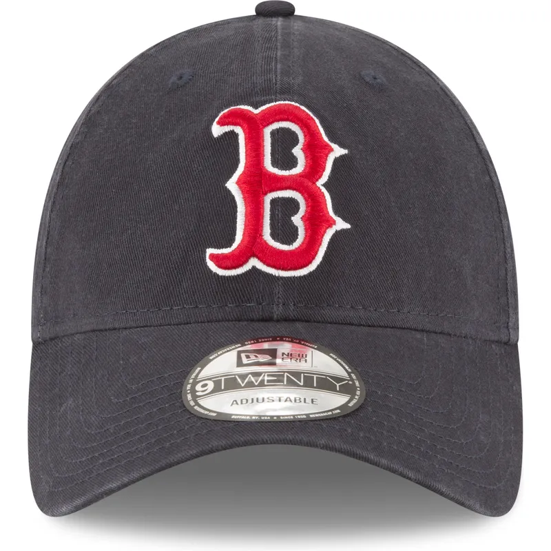 kepure-islenkta-tamsiai-melyna-reguliuojama-juostele-9twenty-core-classic-boston-red-sox-mlb-new-era