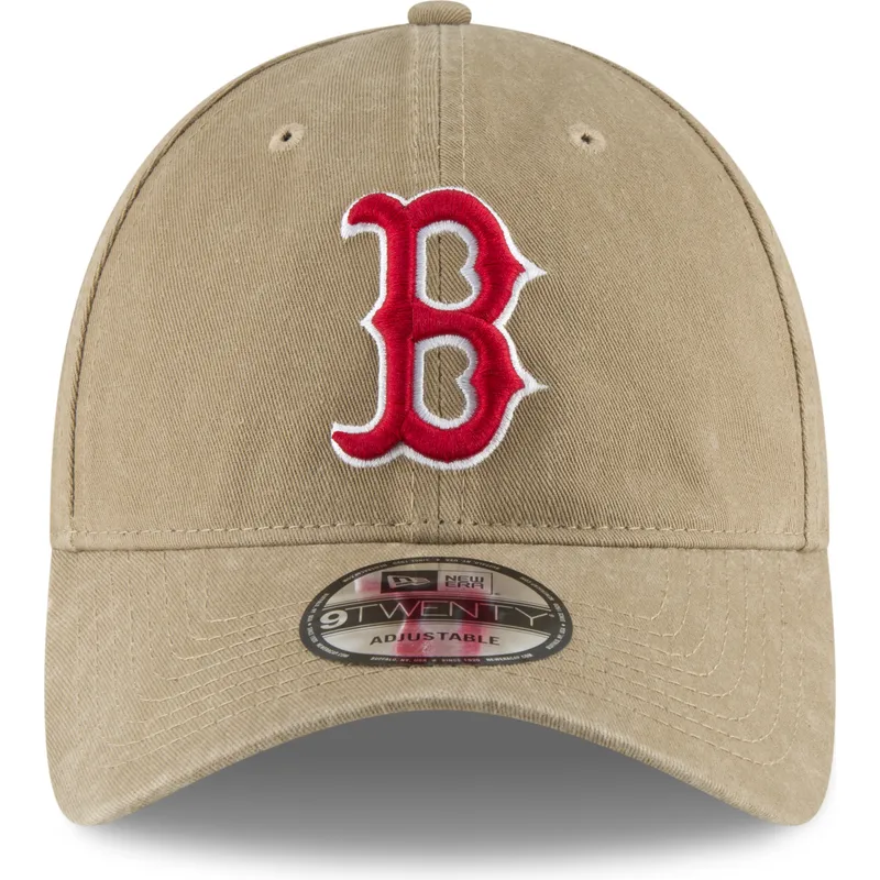 jasnobrazowa-regulowana-czapka-z-zakrzywionym-daszkiem-z-czerwonym-logo-9twenty-core-classic-boston-red-sox-mlb-new-era