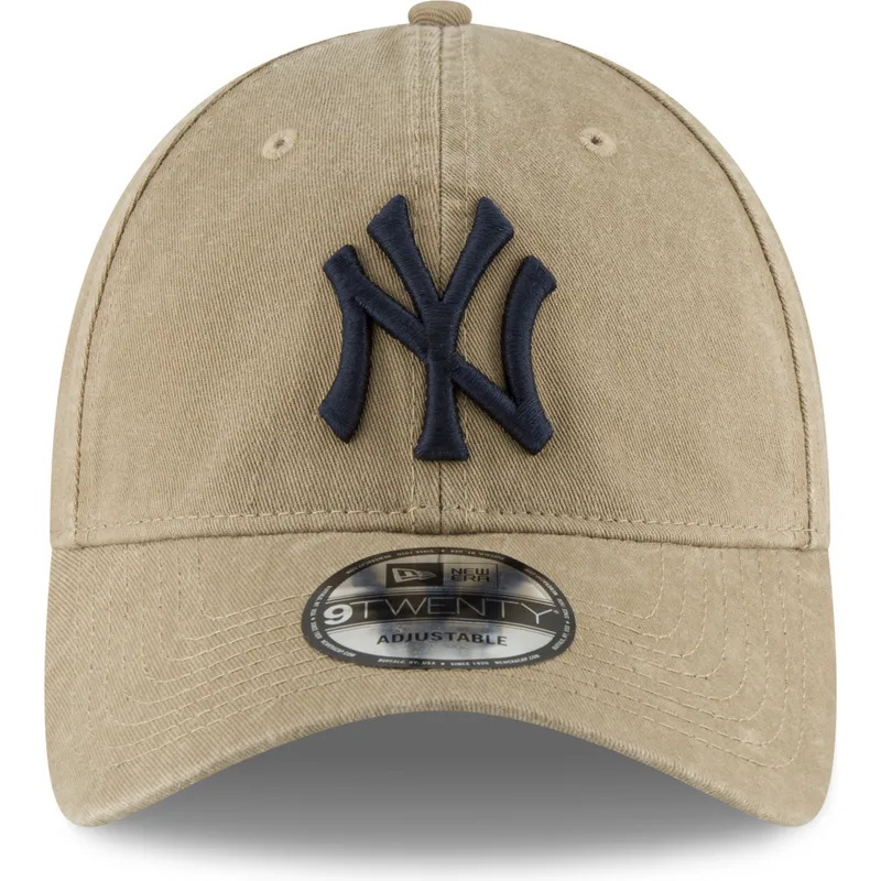 cap-islenkta-brown-adjustable-strap-claro-9twenty-core-classic-new-york-yankees-mlb-new-era cap-islenkta-brown-adjustable-strap-claro-9twenty-core-classic-new-york-yankees-mlb-new-era