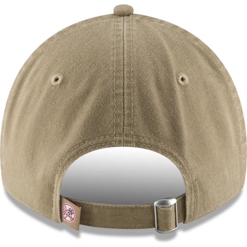 cap-islenkta-brown-adjustable-strap-claro-9twenty-core-classic-new-york-yankees-mlb-new-era cap-islenkta-brown-adjustable-strap-claro-9twenty-core-classic-new-york-yankees-mlb-new-era