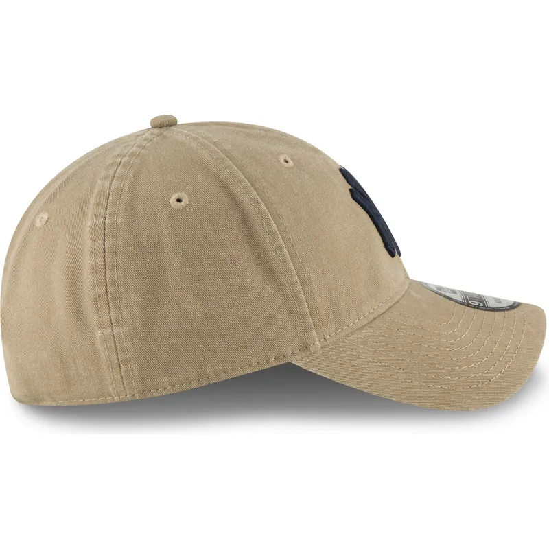 cap-islenkta-brown-adjustable-strap-claro-9twenty-core-classic-new-york-yankees-mlb-new-era cap-islenkta-brown-adjustable-strap-claro-9twenty-core-classic-new-york-yankees-mlb-new-era