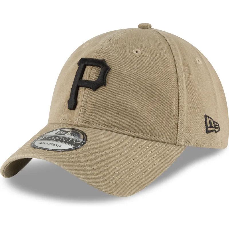 cap-islenkta-brown-adjustable-strap-claro-negro-9twenty-core-classic-pittsburgh-pirates-mlb-new-era