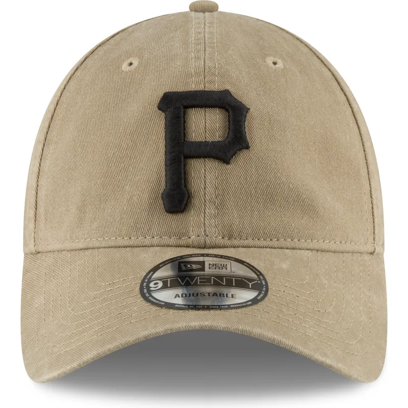 cap-islenkta-brown-adjustable-strap-claro-negro-9twenty-core-classic-pittsburgh-pirates-mlb-new-era