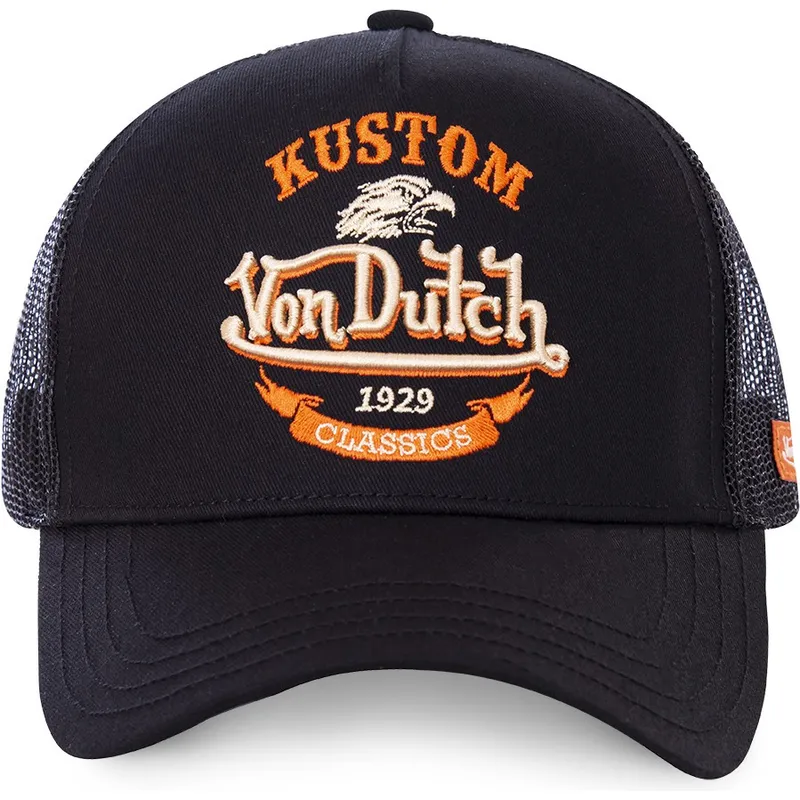 kepure-islenkta-juoda-snapback-eag-blk-von-dutch